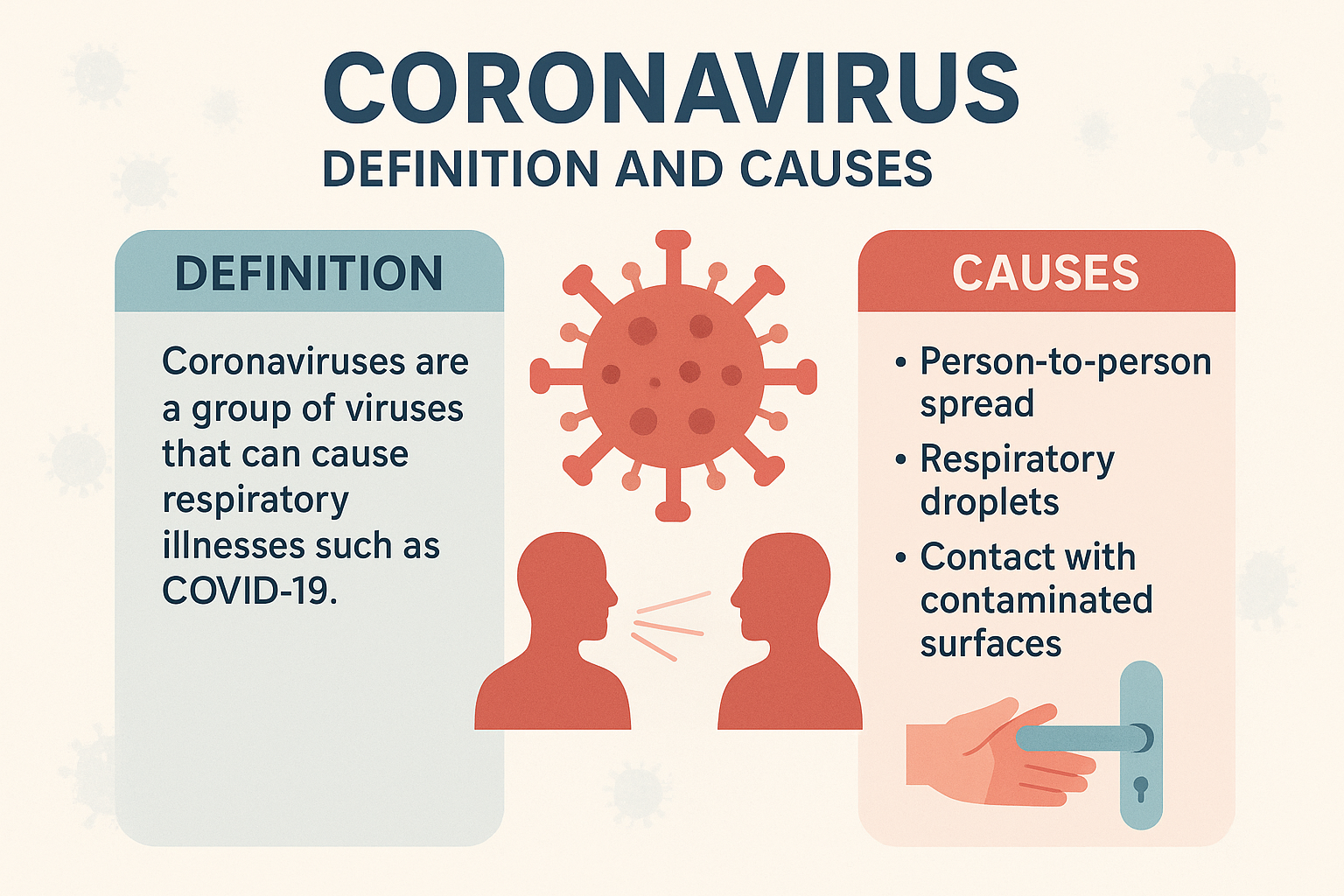 Coronavirus definition causes