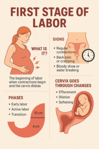 First stage of labor