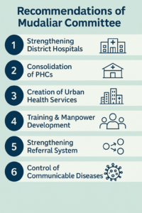 Recommendations of Mudaliar Committee 